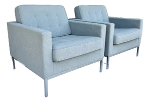 Original Pair of Florence Knoll for Knoll Studio Lounge Chairs