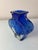This vase from Ingrid Glas is an impressive example of German post-war glass art. Rendered in a deep, luminous royal blue,...