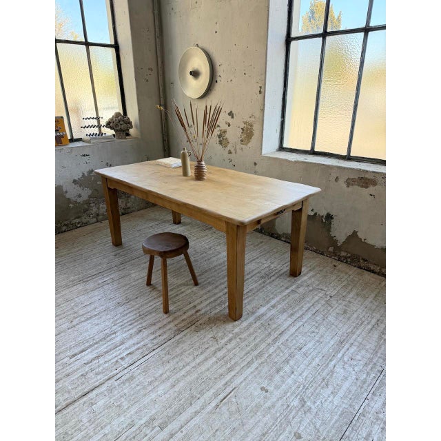 Vintage Oak Farm Table, 1960s For Sale - Image 12 of 18