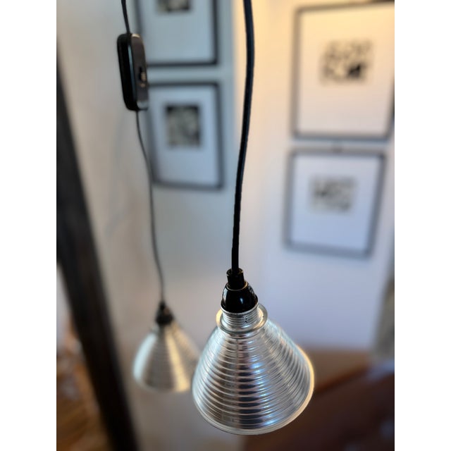 Black Grasl Vulgaris Pendant Lamps by Jan Roth for Ingo Maurer Design M, 1973, Set of 2 For Sale - Image 8 of 16