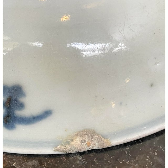 Antique Chinese Porcelain Plate Depicting Longevity For Sale In Salt Lake City - Image 6 of 7