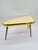 An original mid-century modern style table with a distinctive organic ‘kidney’ shape, mounted on wooden, turned legs. A...