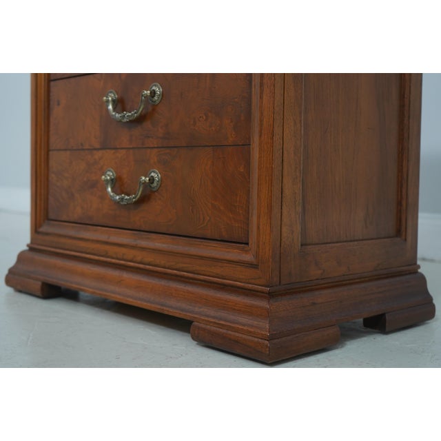 Brown Pair Thomasville Walnut Finish Nightstands For Sale - Image 8 of 18