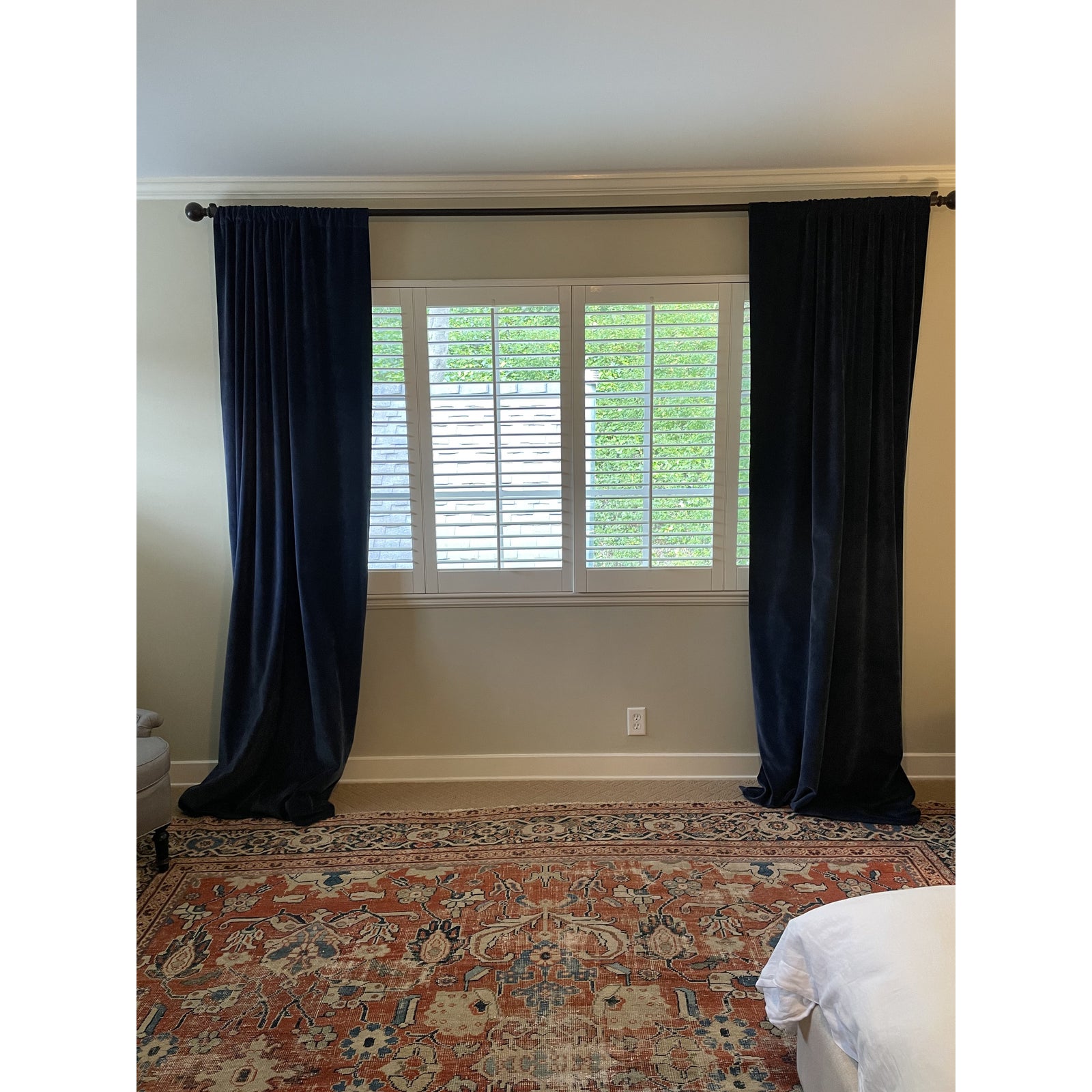 Restoration Hardware Velvet Curtain Panels A Pair Chairish