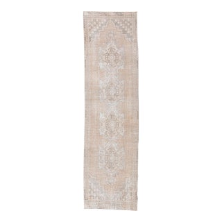 Blush Vintage Turkish Runner Rug - 2 x 9 For Sale