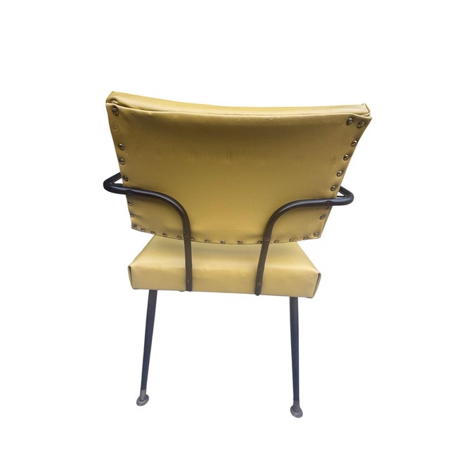 Pair of Vintage Viko Mid-Century Modern Mustard Yellow Armchairs, Circa 1975 For Sale - Image 10 of 13