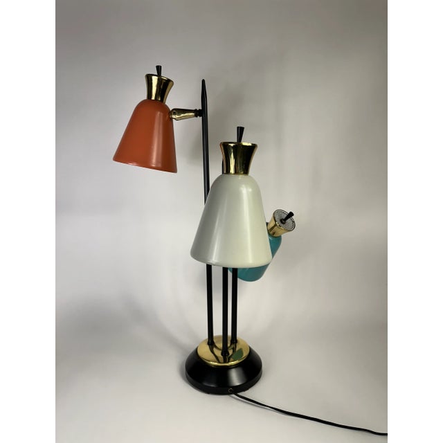 Mid-Century Modern 1950's French 3 Arm Table Lamp For Sale - Image 3 of 10
