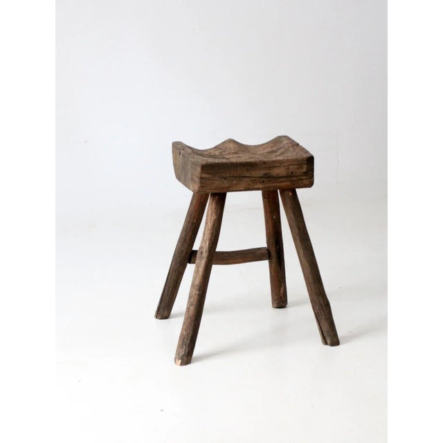 Antique Saddle Stool For Sale - Image 9 of 12
