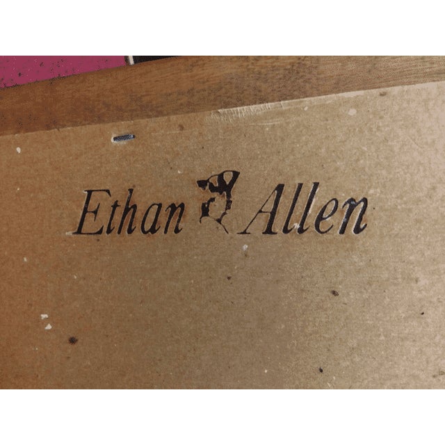 Vintage Maple Scalloped Mirror, Ethan Allen Furniture Chairish