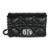 Black Puffy Calfskin Macrocannage Mini Caro Bag For Sale