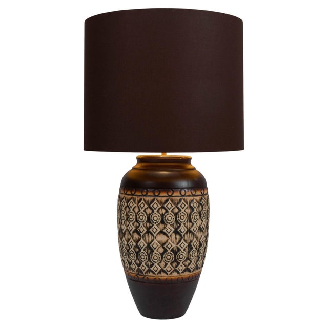 20th Century German Ceramic Table Lamp For Sale - Image 15 of 18