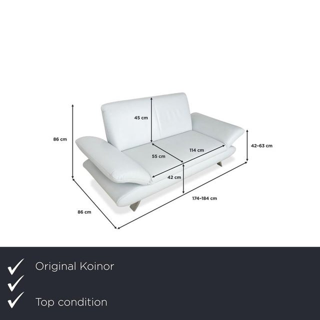 with the two-seater from the "Rossini" series, you can bring the more spacious version of Koinor's futuristic design...
