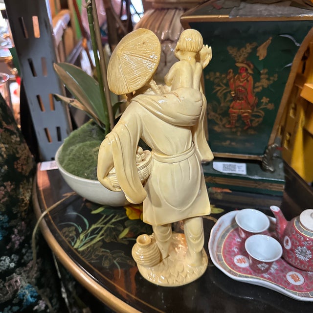 Vintage Asian Style Resin Figurine For Sale In Atlanta - Image 6 of 7