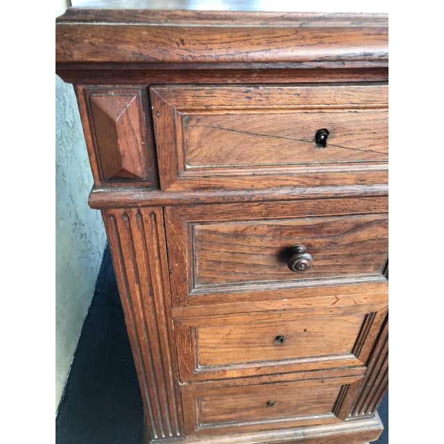 French Side Table With Skeleton Key Drawers -Side Office Desk For Sale In West Palm - Image 6 of 12