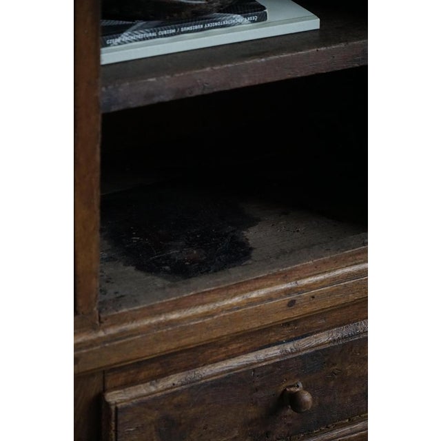 French Baroque Rustic Oak Cabinet with Paneled Door, Mid-19th Century For Sale - Image 10 of 18
