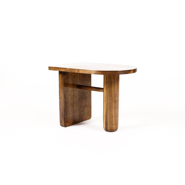 #2066 — Custom Modernist Rectangular Side / End Table — Ventana — Walnut + White Oak Custom side table designed and...