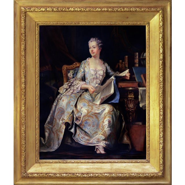 Angelo Granati, Portrait of a Noblewoman, Oil on Canvas, Framed For Sale - Image 7 of 7