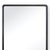 Contemporary Knox Leather Rectangle Mirror, Black For Sale - Image 3 of 6