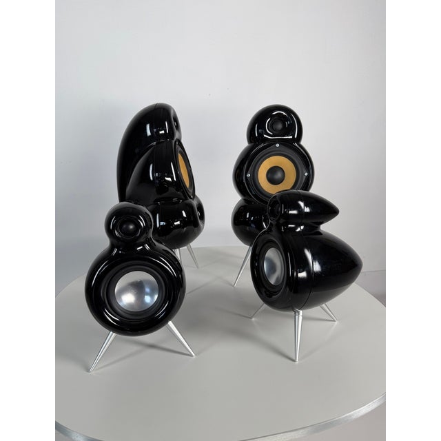 Scandyna Minipod + Micropod Designer Speakers from Simon Ghahary, Denmark, 2000s, Set of 4 For Sale - Image 10 of 10