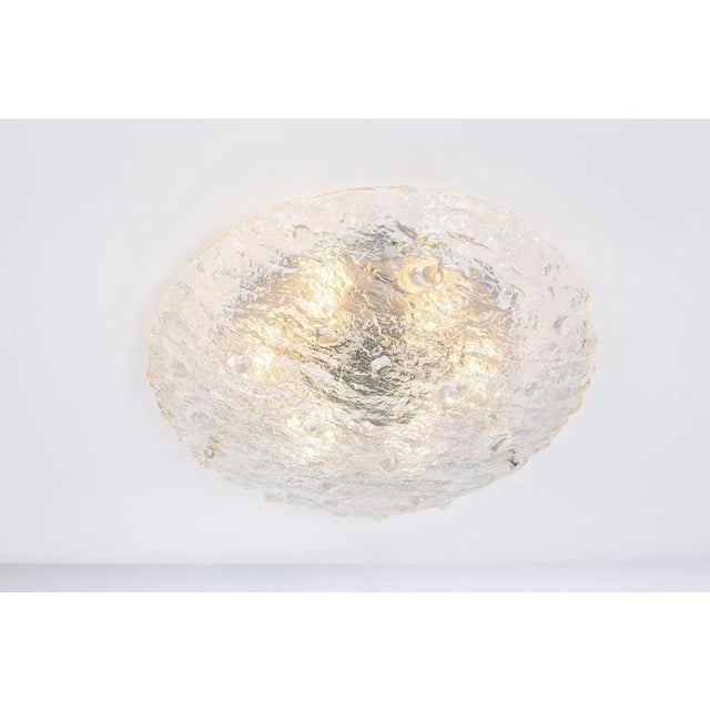 Large Murano Glass Flushmount Fixture Kaiser from Kaiser Idell / Kaiser Leuchten, Germany, 1970s For Sale - Image 9 of 10