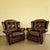 Chesterfield Livingroom Set in Brown Leather, Set of 3 For Sale - Image 6 of 11