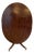 Antique English Regency Figured Mahogany Dining Table with Oval Tilt Top, 1830s For Sale