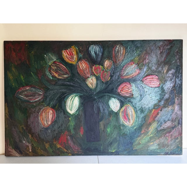 Garden of Quiet Light Contemporary Original Oil Painting by Monique Nichols For Sale - Image 9 of 12
