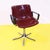 Tecno Modus Swivel Chair in Bordeaux Plastic with Black Armrests For Sale - Image 13 of 13
