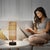 Early 21st Century Rattan Table Lamp Touch Dimmable Bedside Light For Sale - Image 5 of 7