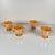 Important fire-king peach lustre "bay leaf" dinner service for 12, anchor hocking, usa, 1950s superb american fire-king...