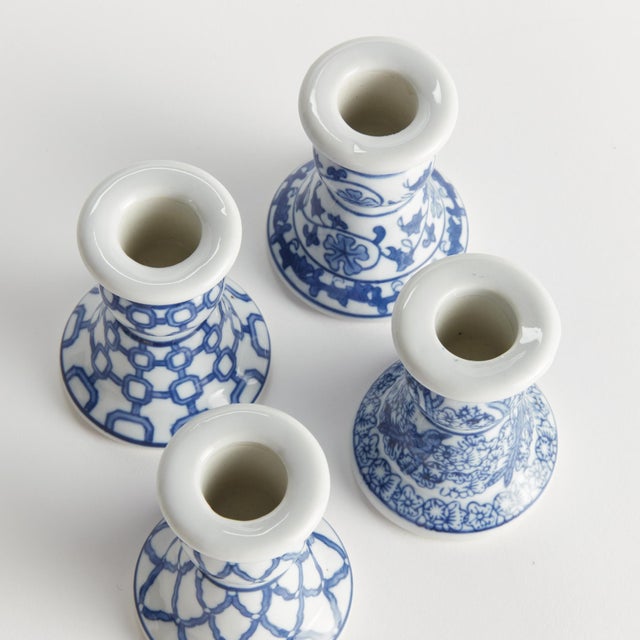 Kenneth Ludwig Chicago Barclay Butera Dynasty Mini Taper Holders, Set Of 4 For Sale - Image 4 of 5