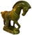 Vintage Lane & Co Mid Century Green Drip Glazed Ceramic Horse Statue Figurine For Sale - Image 4 of 5