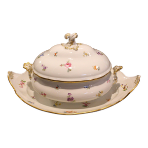 Grand Meissen Covered Soup Tureen & Undertray