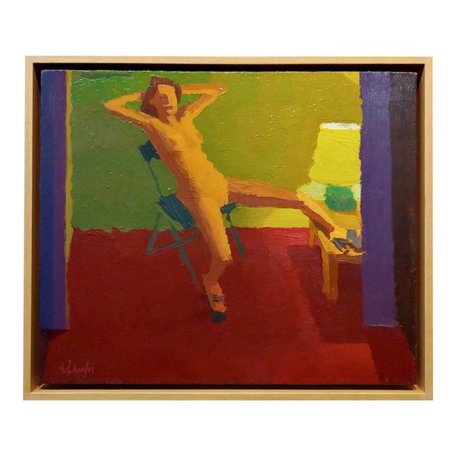 Alex Schaefer -Nude Female Relaxing at Home -Oil Painting For Sale