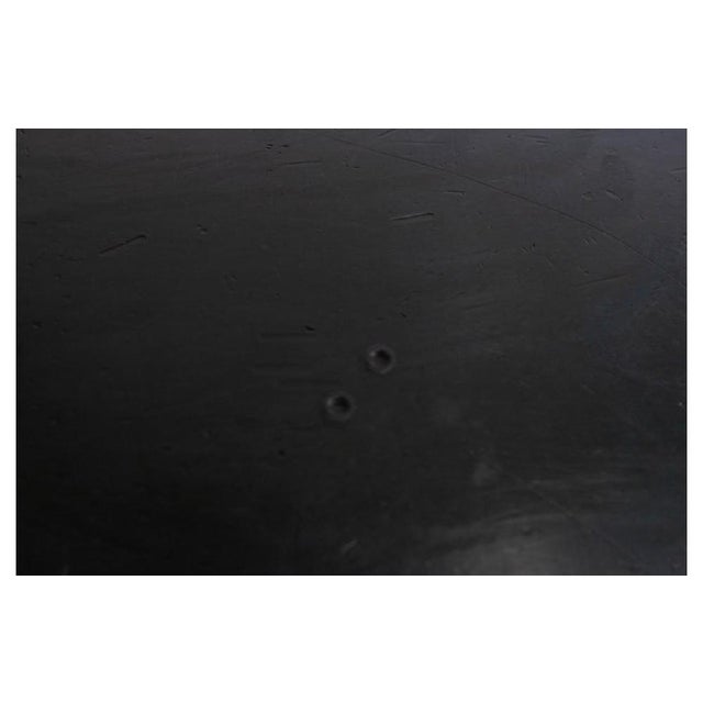 Vintage Wooden Desk with Leather Top and 9 Drawers For Sale - Image 9 of 13