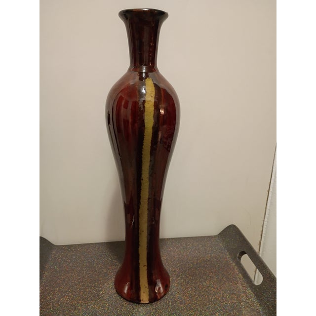 Mid-Century Modern 1960s F-044 Burgandy & Gold For Sale - Image 3 of 9