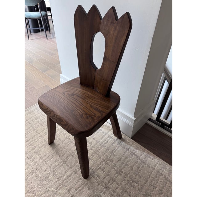 Brown Brutalist "King" Chair in the Style of Olavi Hanninen - Up to 2 Available For Sale - Image 8 of 12