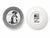 Americana Coasters in Porcelain with American Historical Figures by Piero Fornasetti, 1960s, Set of 7 For Sale - Image 6 of 11