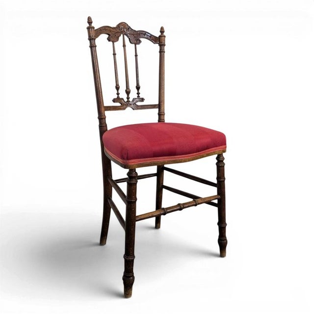 Napoleon III Bedroom Chair in Wood For Sale - Image 5 of 5