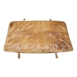 Leather Gym Mat, Fomer Czechoslovakia, 1930s For Sale