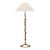 Chapman & Myers by Visual Comfort Signature Provenz 62" Floor Lamp in French Gild with Linen Shade For Sale