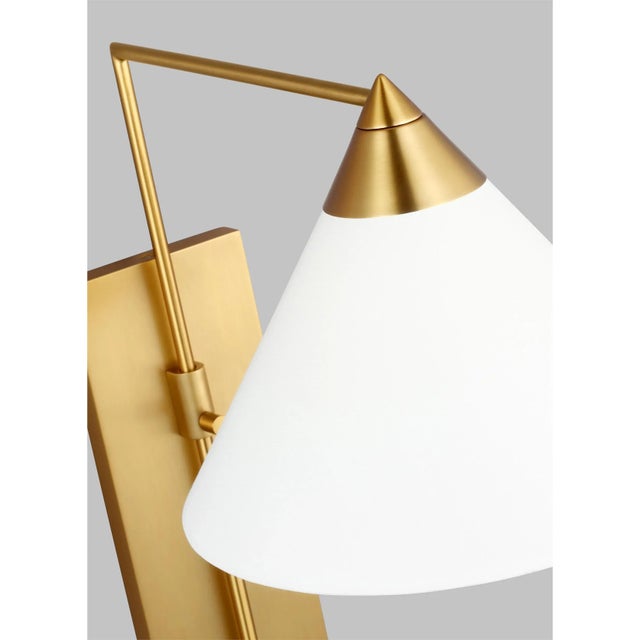 Transitional Kelly Wearstler by Visual Comfort Studio Franklin Wall Sconce, Burnished Brass For Sale - Image 3 of 4