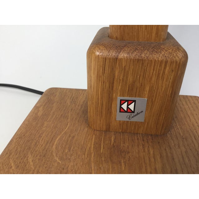 Vintage Desk Lamp in Wood with a Gooseneck from Kk Crèation, 1970s For Sale - Image 6 of 14