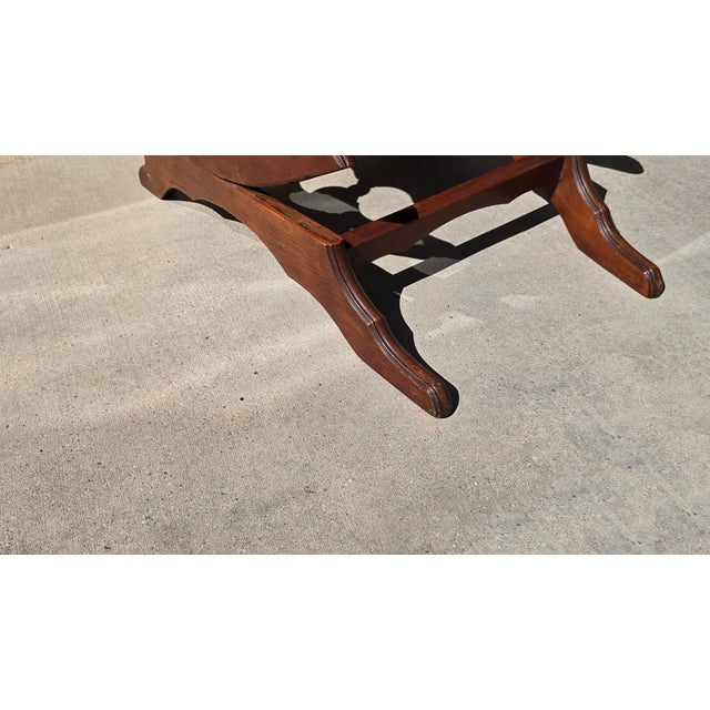 Vintage Rocking Ottoman Bench Victorian Style For Sale - Image 9 of 12