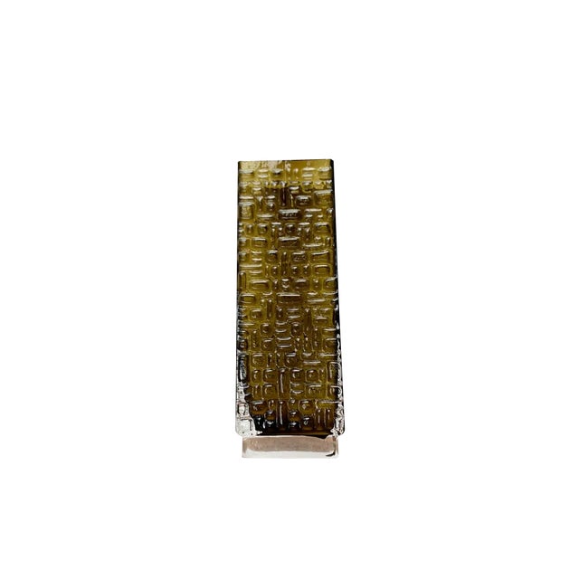 Mid-Century German Space Age Brutalist Bubble Glass Vase by