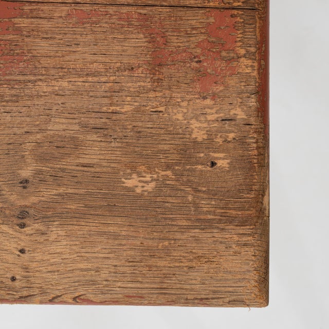 1900s French Bistro Table With Base Cast Iron & Wooden Top For Sale - Image 14 of 18