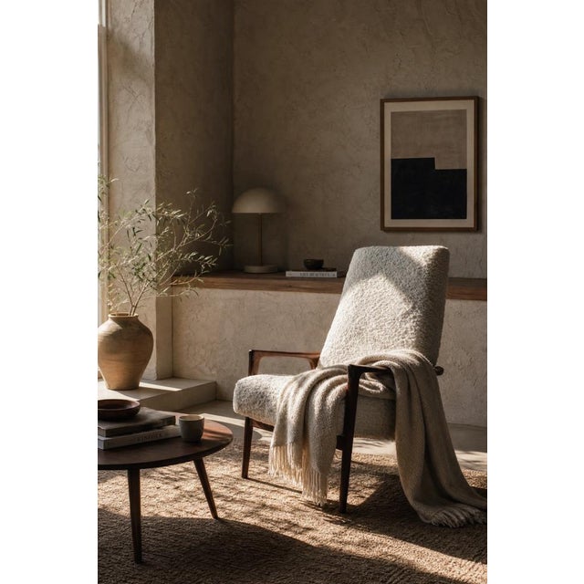 Brown Mid-Century Scandinavian Modern White Teak Armchair from Bröderna Andersson, 1960s For Sale - Image 8 of 18