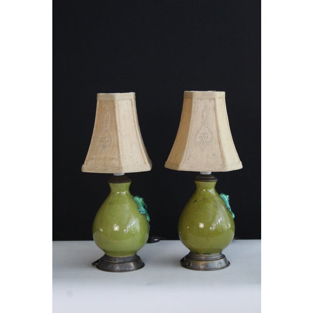 Mid 20th Century Petite Pair Bitossi Influence Lamps - a Pair For Sale - Image 10 of 12