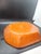 Vintage 50s Mexican Tlaquepaque Redware Handpainted Terra Cotta Lg Dish w Rabbit