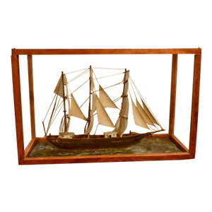 19th Century Ships Model Under Full Sail